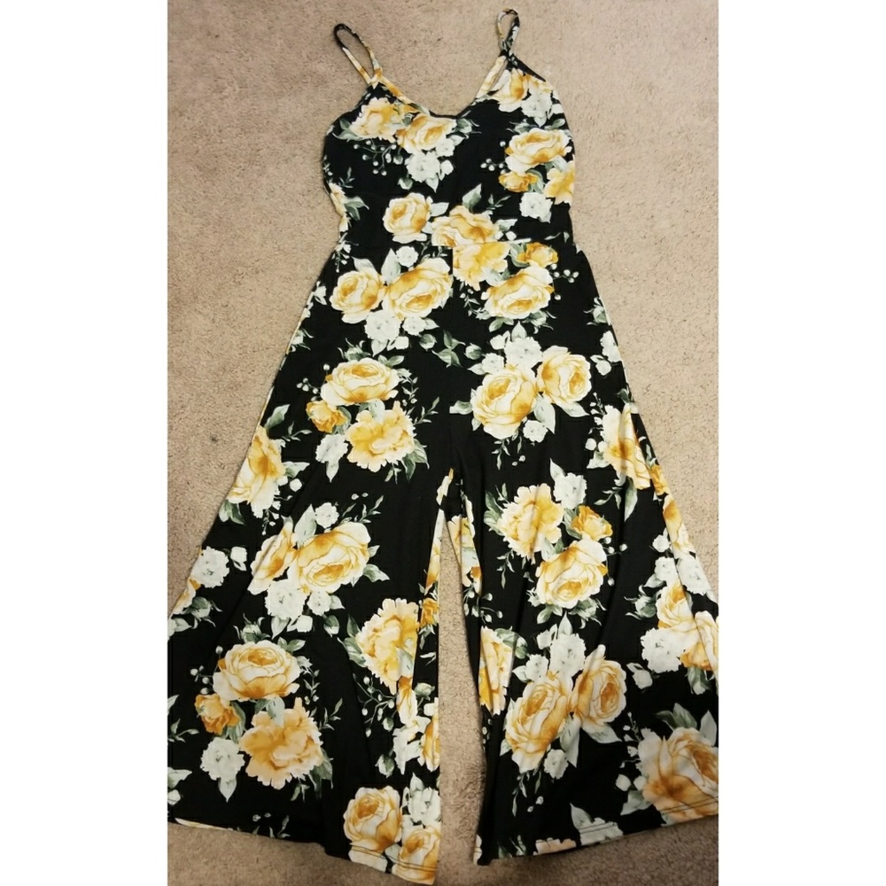 Floral cullote jumpsuit